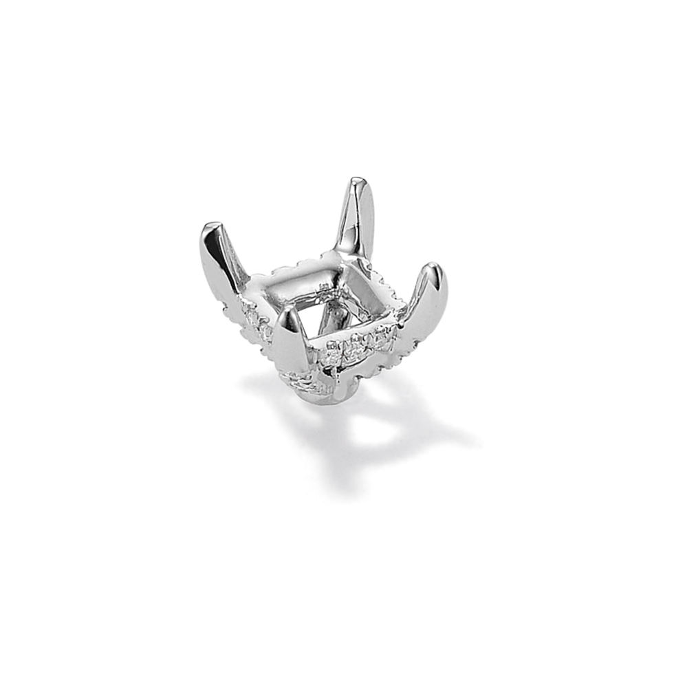 Pedestal Diamond Decorative Crown (Holds approx. 6mm Square Center Stone)