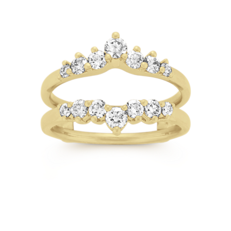 Classic Natural Diamond Engagement Ring Guard