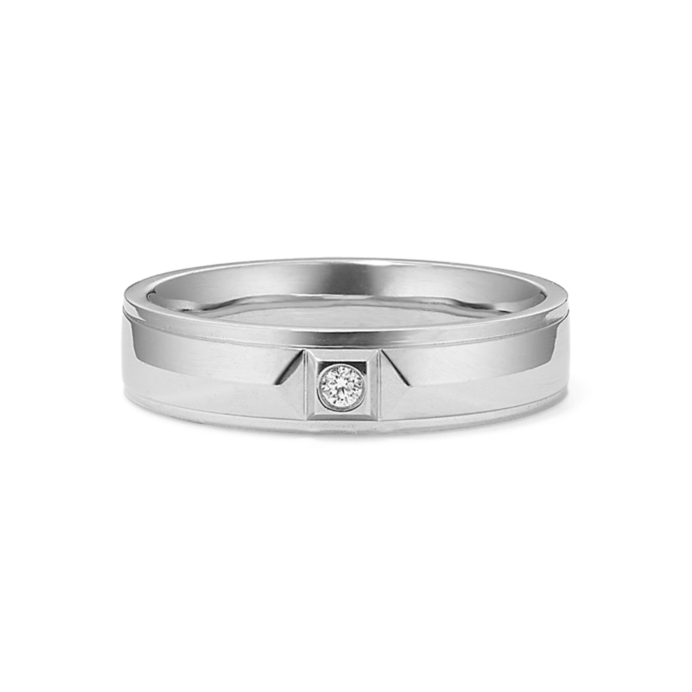 Knife Edge Diamond Band