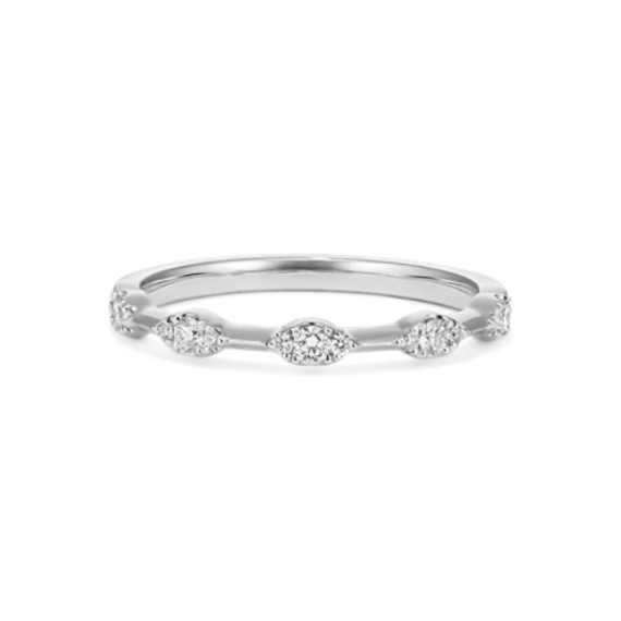 Scalloped Diamond Band