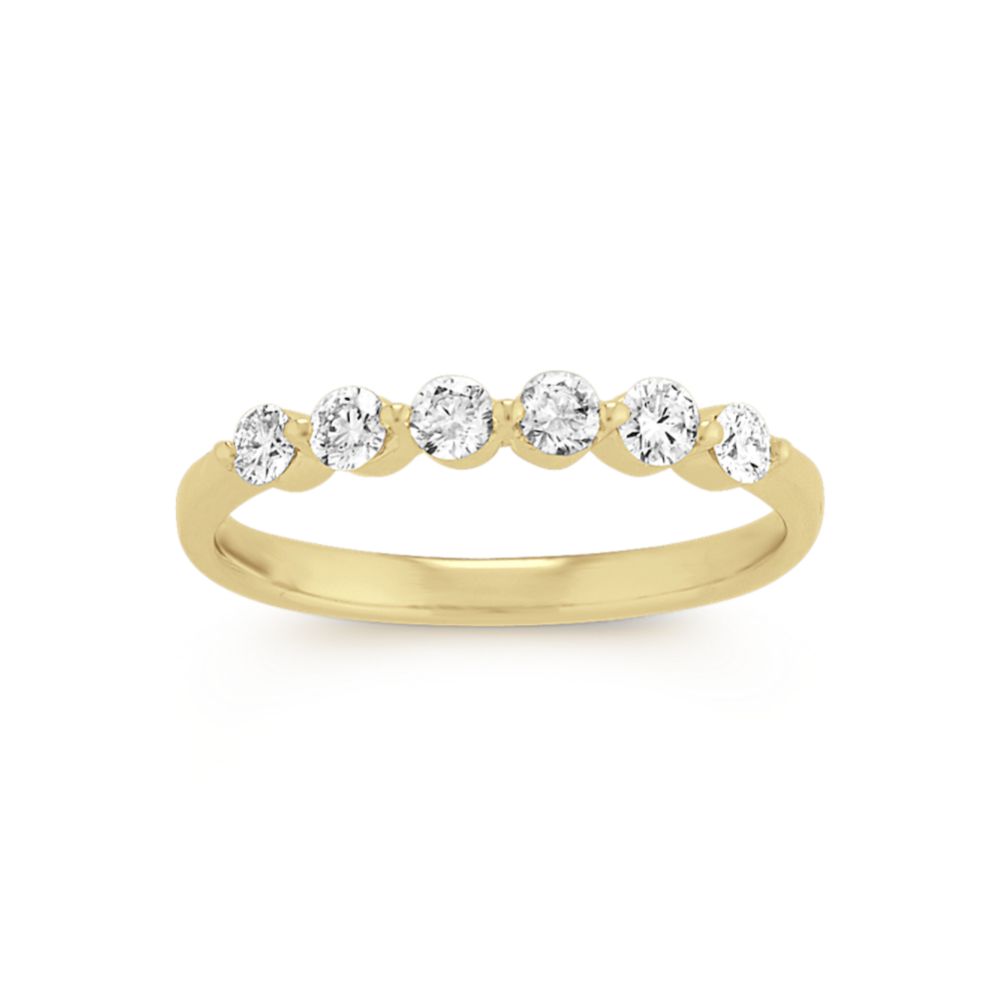 Classic Diamond Wedding Band in 14k Yellow Gold