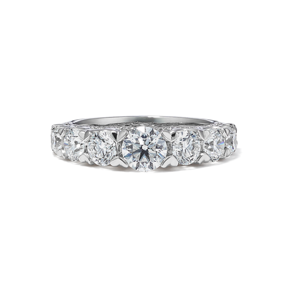 Eudora Diamond Band in Platinum