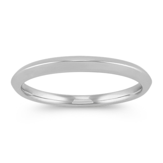 Knife Edge Wedding Band in 14k Yellow Gold Shane Co.