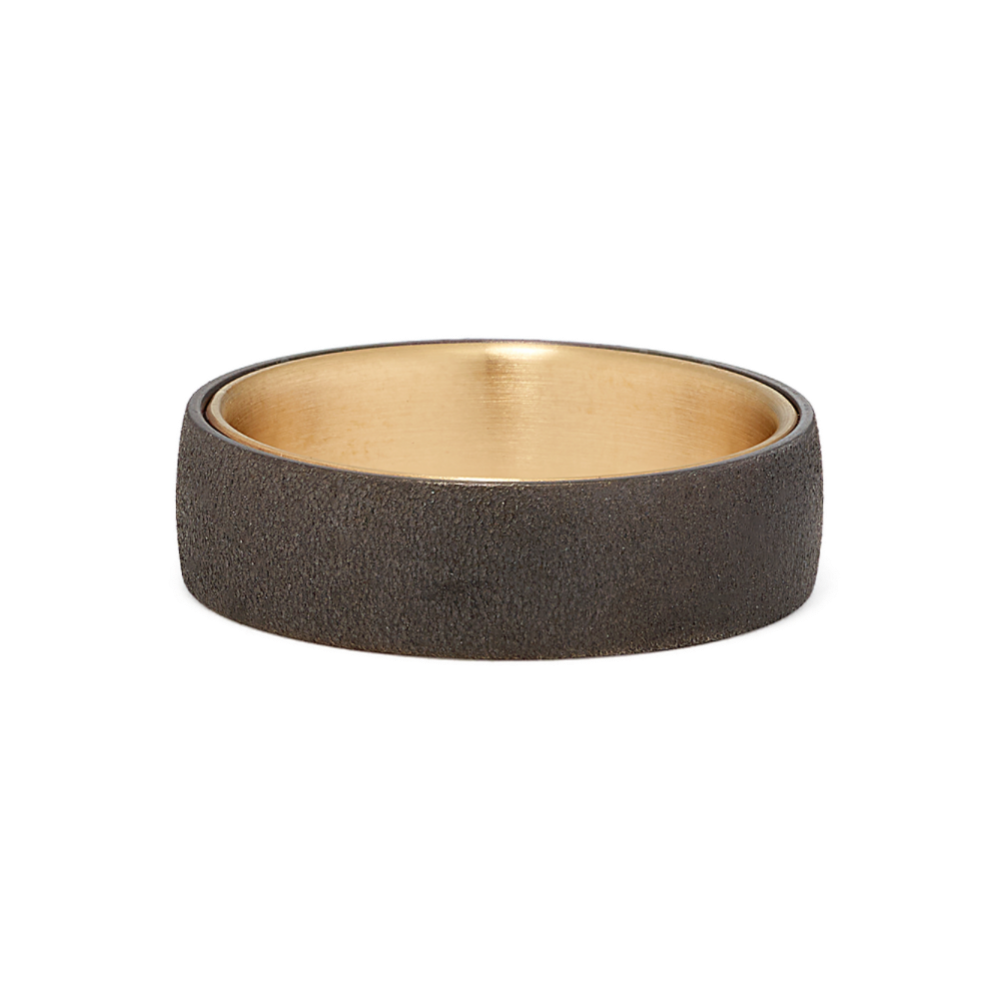 Tantalum & 14K Yellow Gold Band (6.5mm)