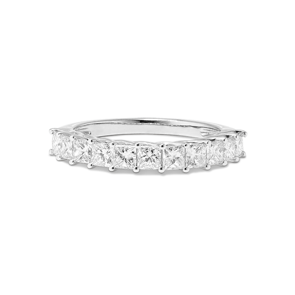 Montpellier Classic Pave-Set Natural Diamond Wedding Band in 14K White Gold