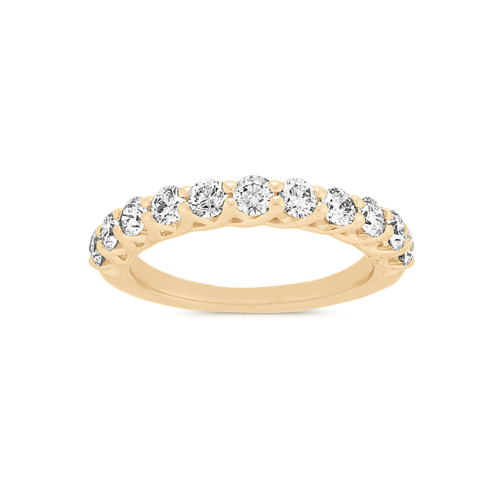 Classic Pave-Set Diamond Wedding Band