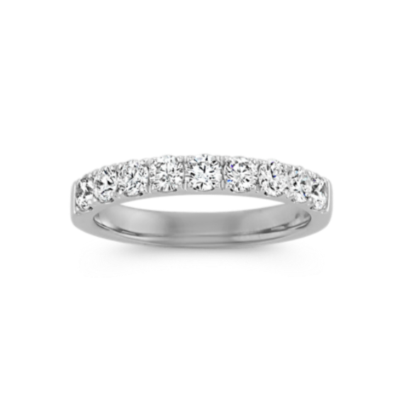 Ibiza Diamond Pave Band in Platinum