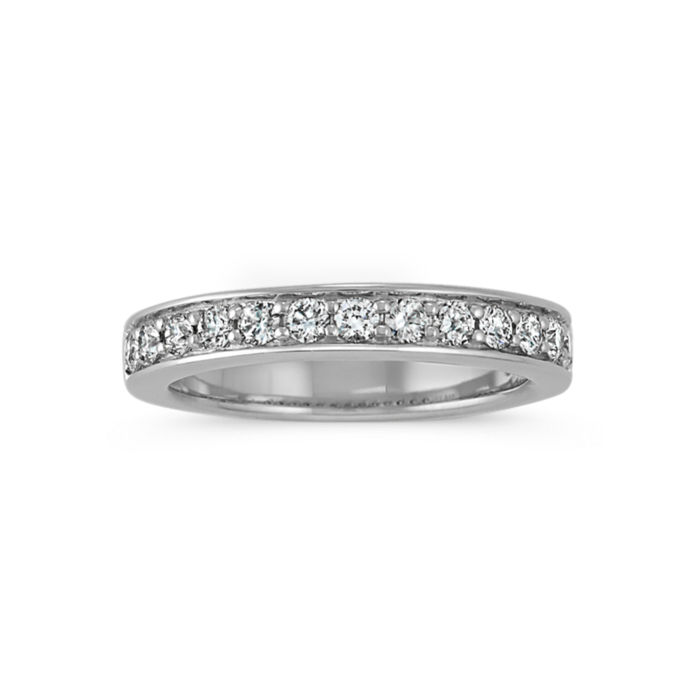 Vanessa Diamond Pave Band in Platinum
