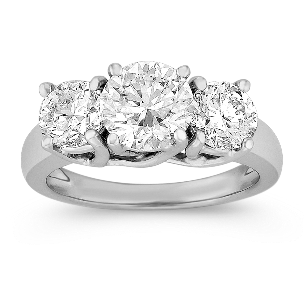 Classic Round Three-Stone Ring