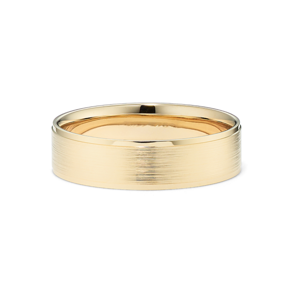 Liam 14K Yellow Gold Band (6mm)