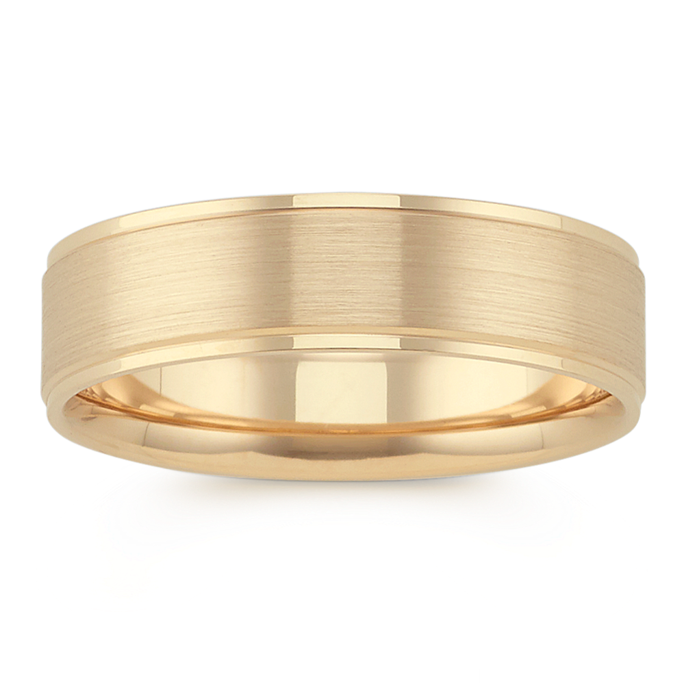 Liam 14K Yellow Gold Band (6mm)