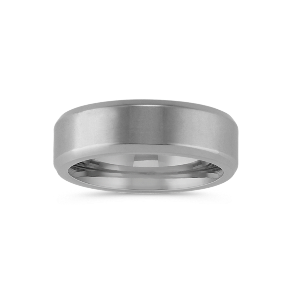 Classic Satin Finished Titanium Ring (7mm)