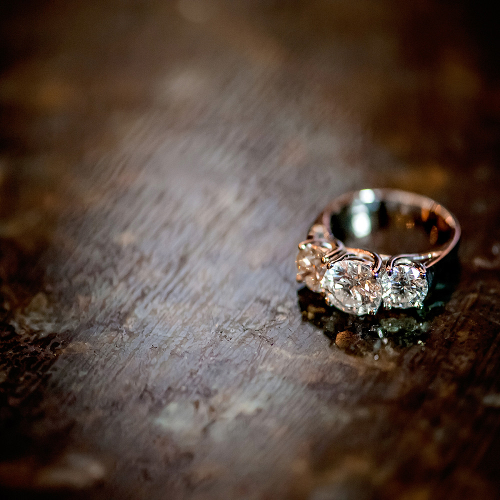 Classic ThreeStone Round Diamond Ring in 14k White Gold Shane Co.