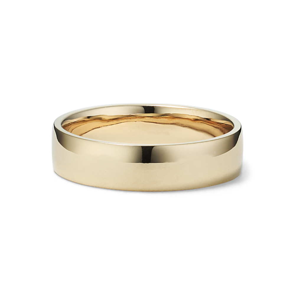 14K Yellow Gold Cigar Band (5mm)