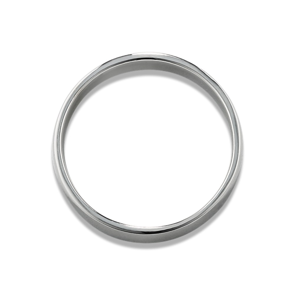 Classic Wedding Band In 14K White Gold Shane Co 