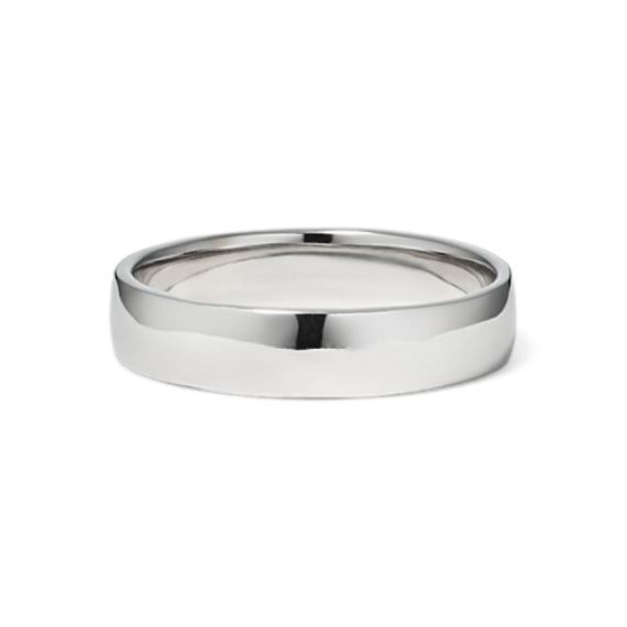 14K White Gold Cigar Band (5mm)