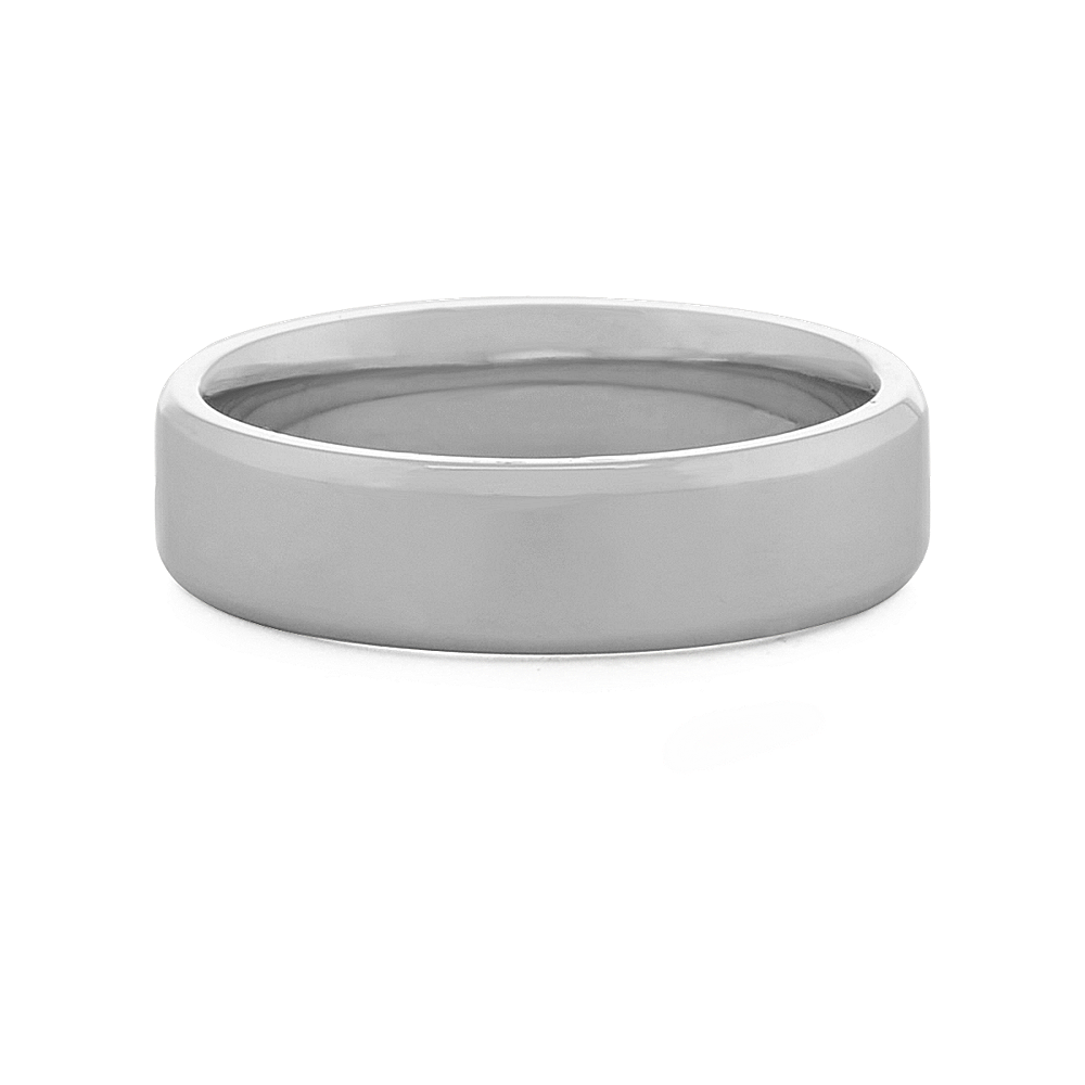 Classic Wedding Band In 14K White Gold Shane Co 