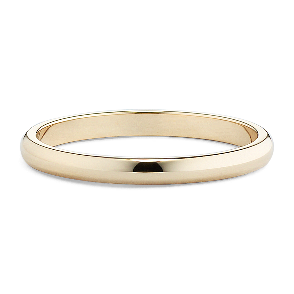 Classic Wedding Band in 14k Yellow Gold