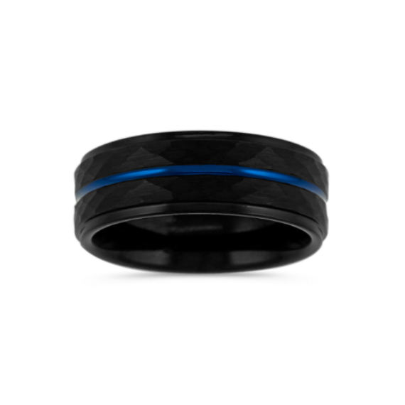 Cobalt Mens Band with Blue Finish (8mm)