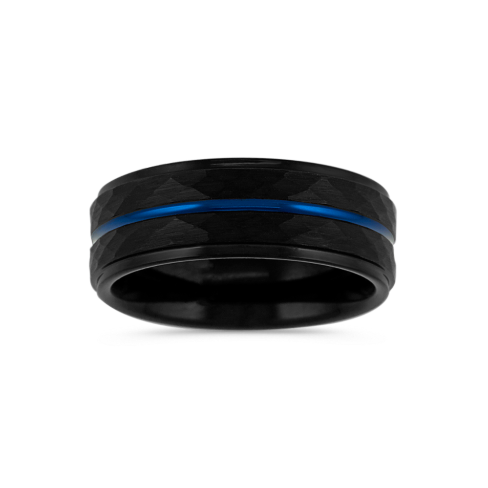 Cobalt Mens Band with Blue Finish (8mm)