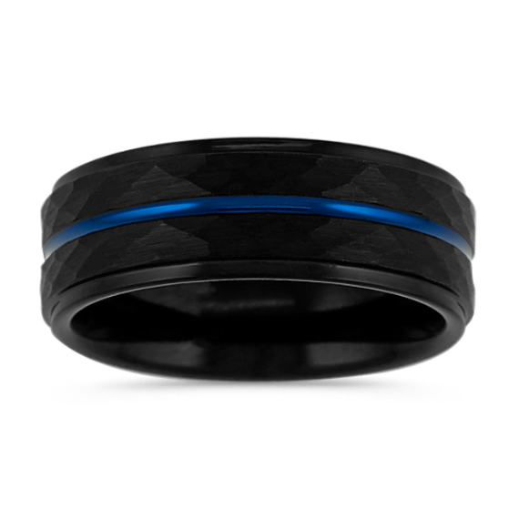 Cobalt Mens Band with Blue Finish (8mm)