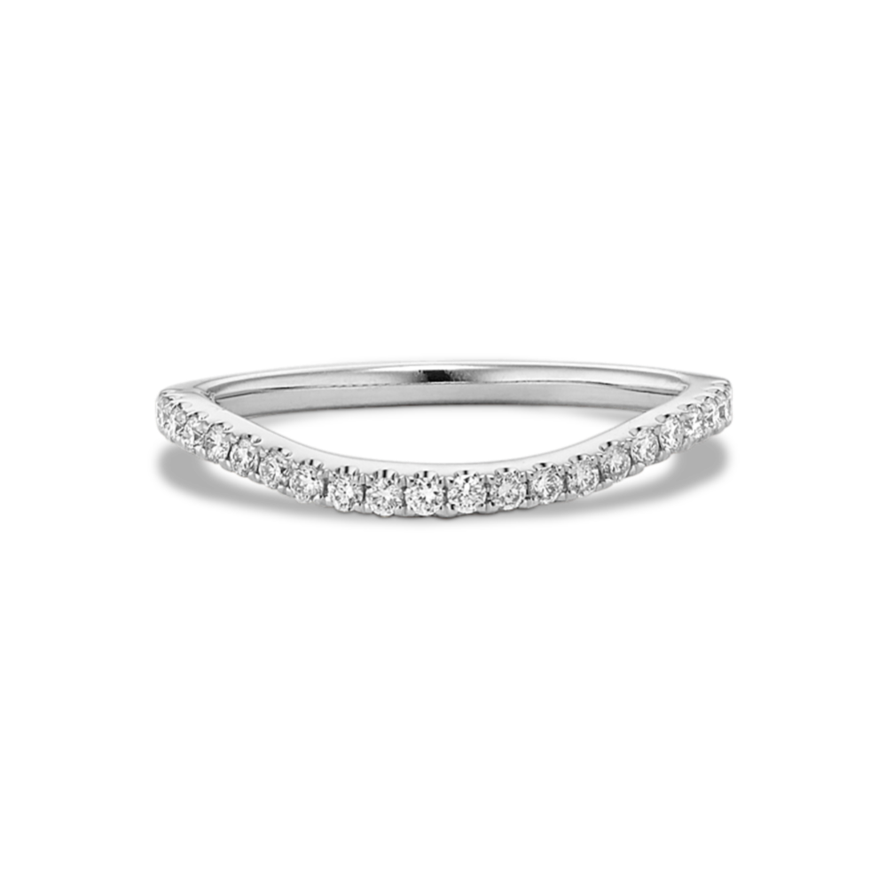 Asteria Diamond Pave Contour Band