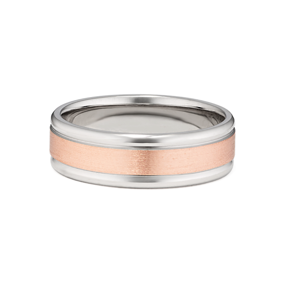 Marcel Two-Tone 14K Gold Band (6.5mm)