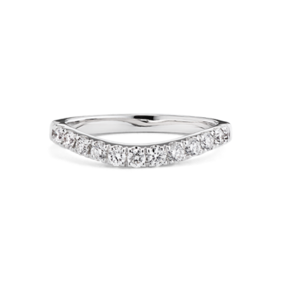 Contessa Diamond Pave Contour Band | Shane Co.