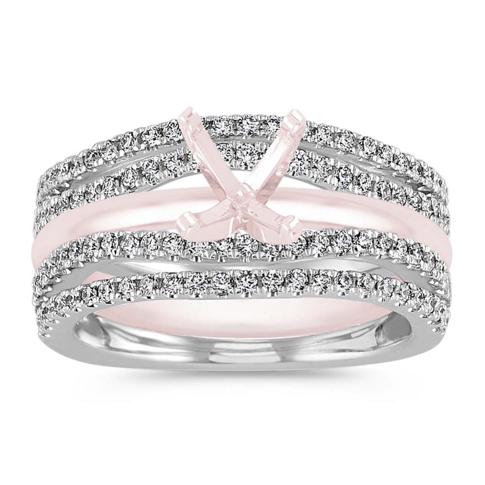 Double Pave Contour Ring Guard