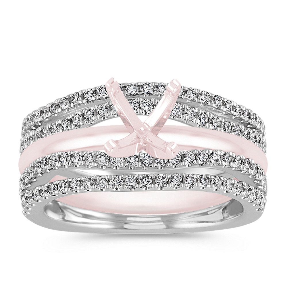 Double Pave Contour Ring Guard