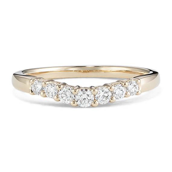 Contour Diamond Platinum Wedding Band | Shane Co.