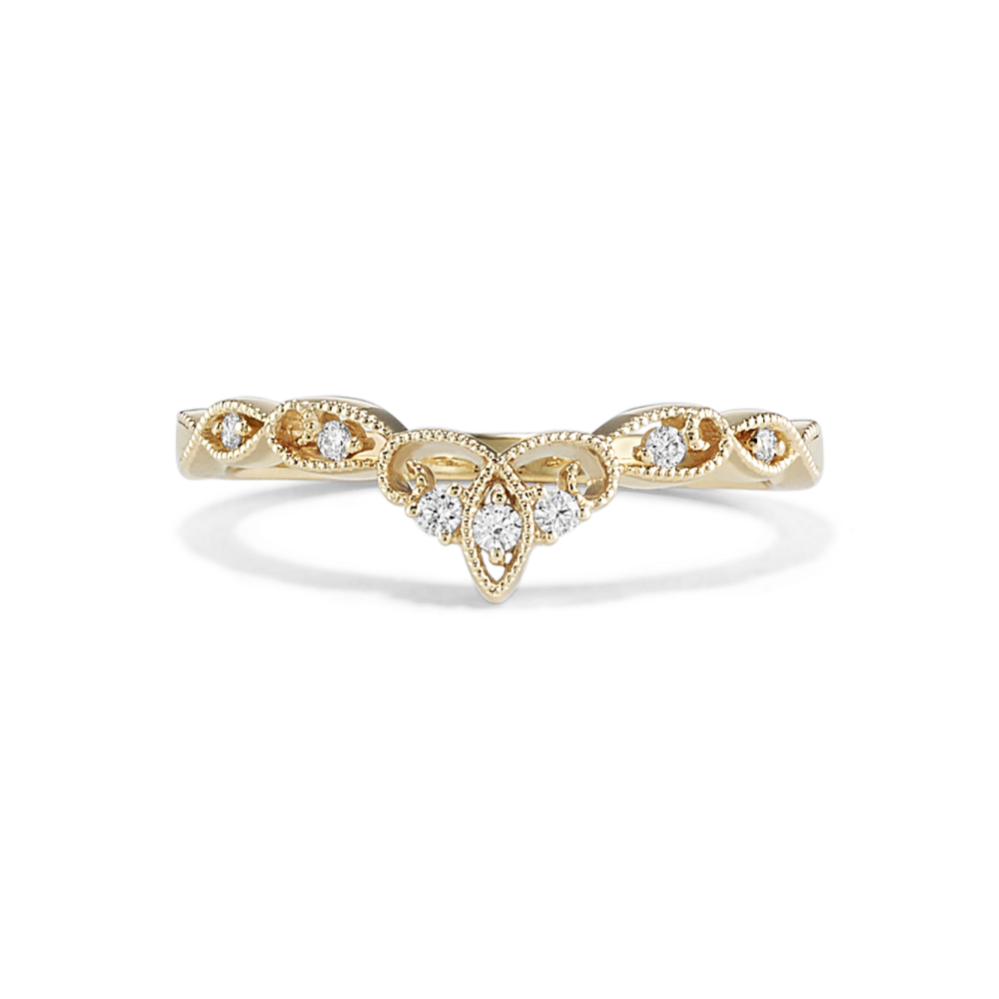 Lorraine Diamond Contour Band