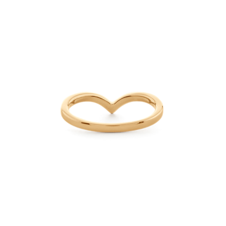 Contour Wedding Band in 14K Yellow Gold