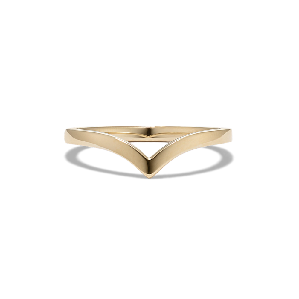 Montrose 14K Yellow Gold Chevron Band