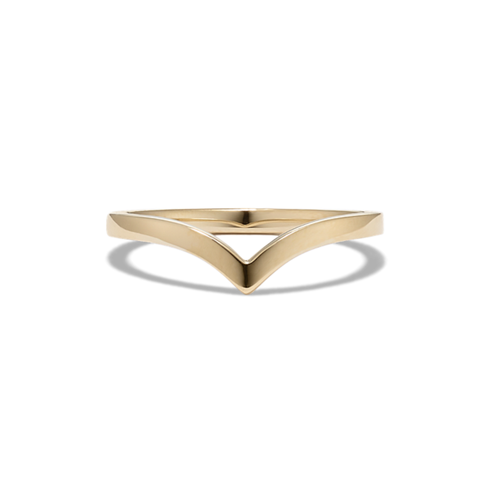 Montrose 14K Yellow Gold Chevron Band