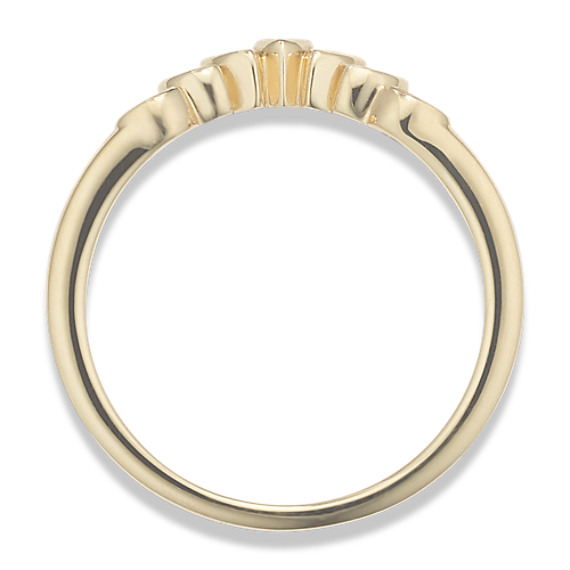Contour Wedding Band in 14k Yellow Gold Shane Co.