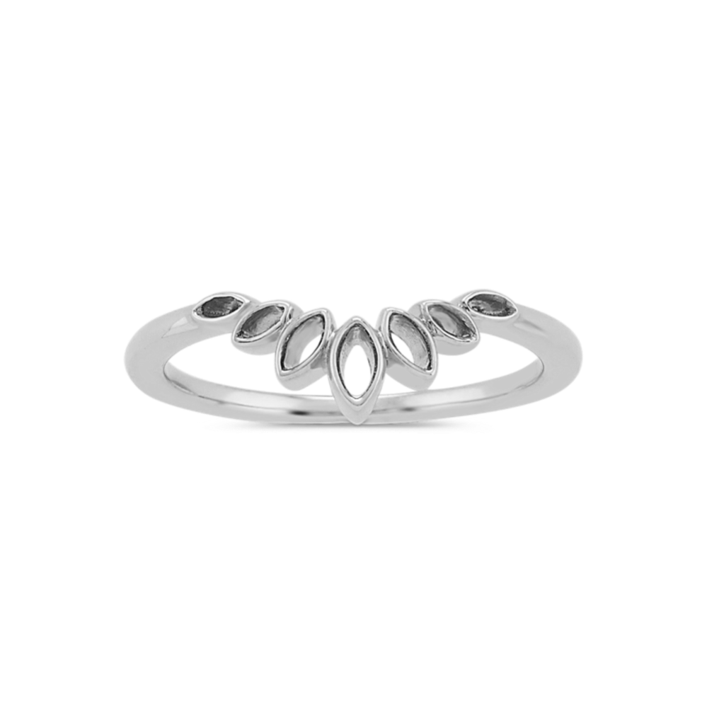 Petals Platinum Contour Band