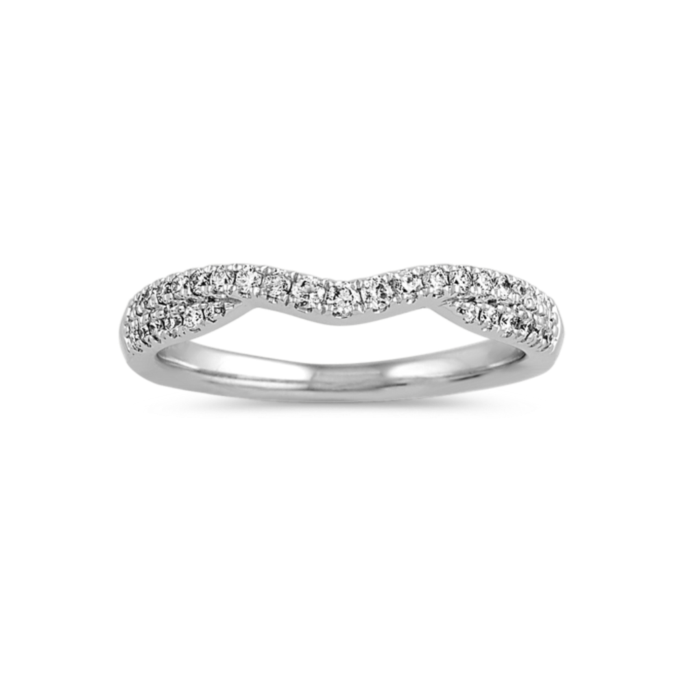 Moorland Diamond Pave Contour Band