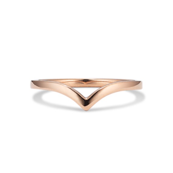 Montrose 14K Rose Gold Chevron Band