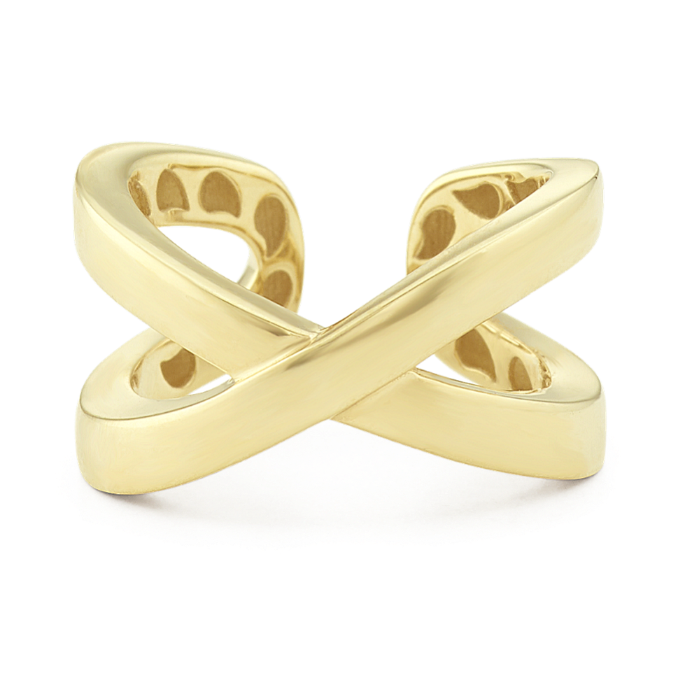 Criss-Cross Ring in 14k Yellow Gold | Shane Co.