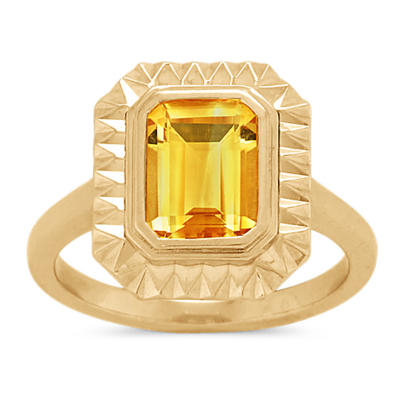 Curio Citrine Ring in 14K Yellow Gold