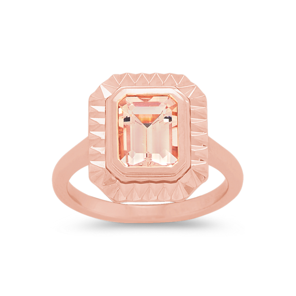 Curio Morganite Ring in 14K Rose Gold