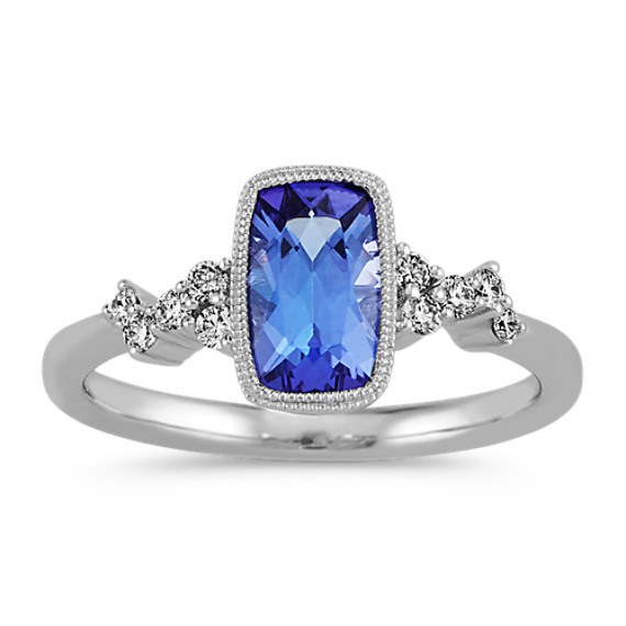 tanzanite cushion cut