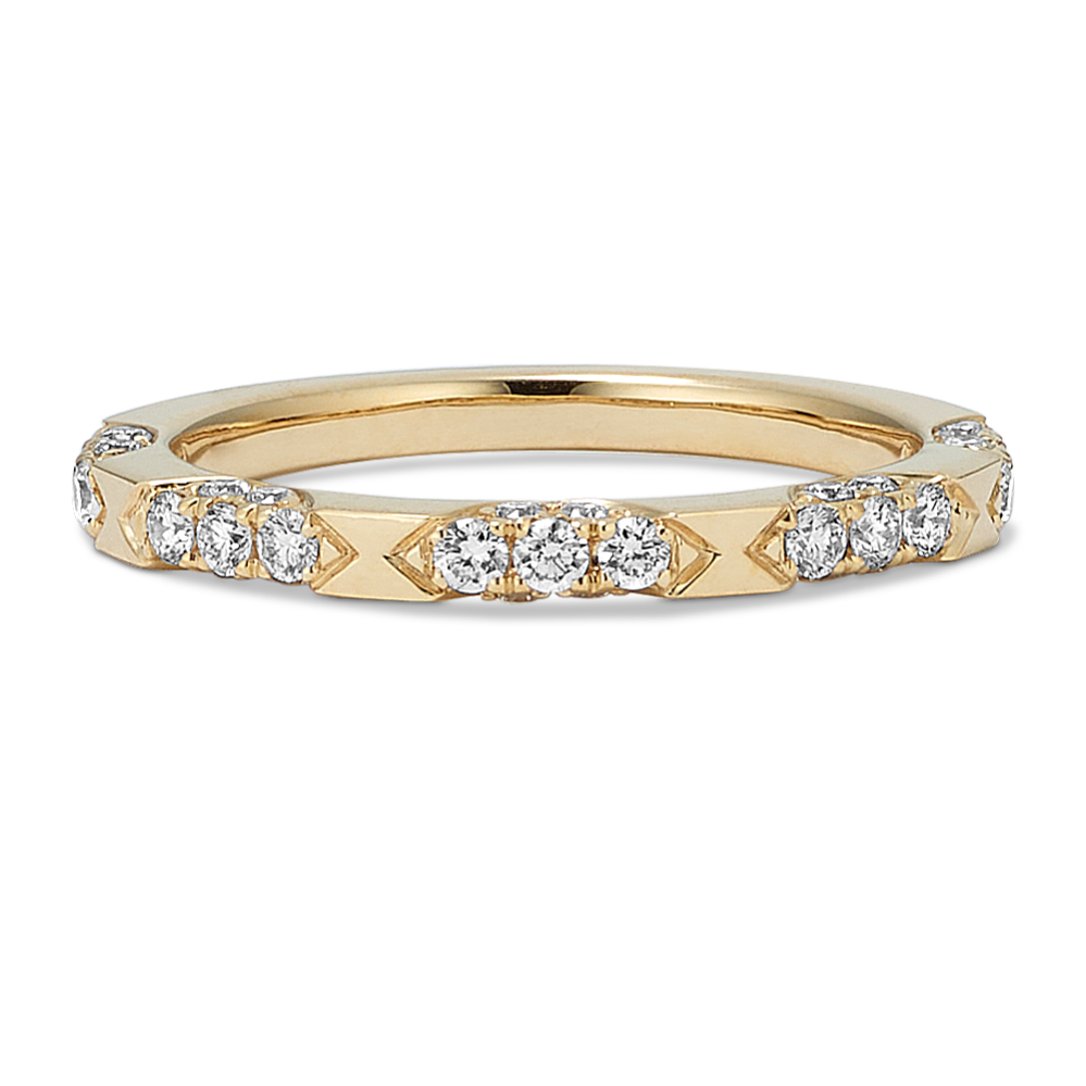 Cut-Out Diamond Pave Band