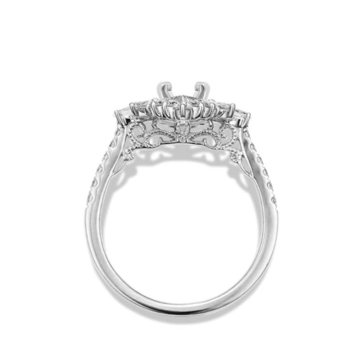 Cypress Natural Diamond Halo Engagement Ring