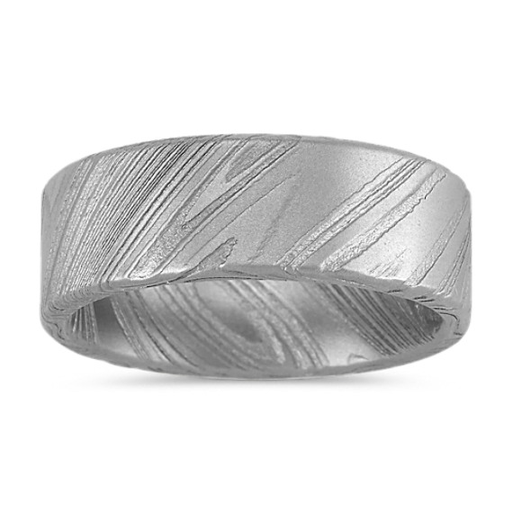 Damascus Steel Mens Band (8mm)