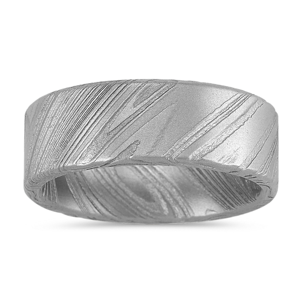 Damascus Steel Mens Band (8mm)