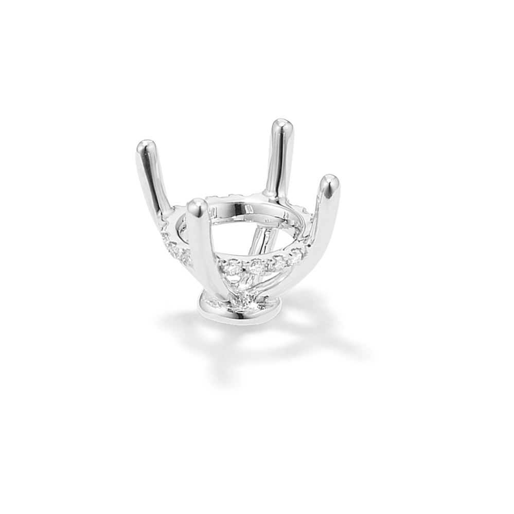 Rosebud Diamond Decorative Crown (Holds approx. 8.2mm Round)