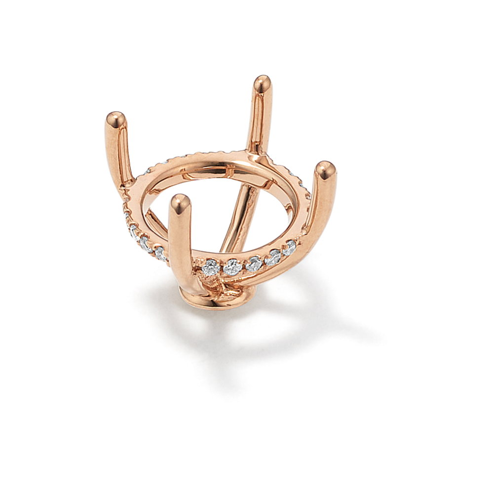 Rosebud Diamond Decorative Crown (Holds approx. 10mm Round)