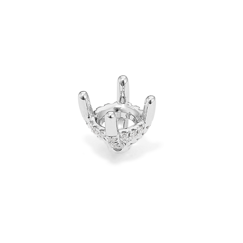 Pedestal Diamond Decorative Crown (Holds approx. 6.5mm Round)